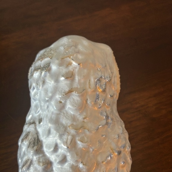 Vintage: Snowy White Owl-Clip On Glass-Ornament - Picture 8 of 16